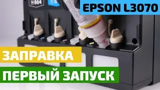 Заправка и первый запуск Epson L3070