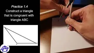 1.4 How to construct a congruent triangle without measuring (Construction Tutorial – Step-by-Step)
