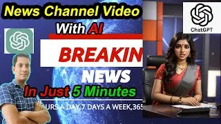 How To Create A News Channel With AI | AI News Video Generator | AI Lip Sync | No voice No Face😱