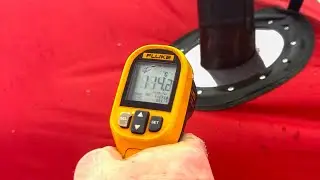 Внутри бани палатки +120°С! Насколько нагревается ткань???
