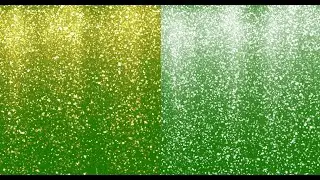 Green Screen Gold Glitter Powder & 3D-Animation Rain