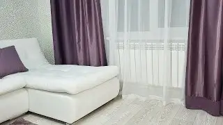 ✅🌺Sewing trick. How to shorten curtains without removing them from the window