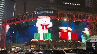Christmas Light Show on Shinsegae Department Store