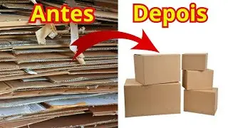 Como fazer CAIXA de PAPELÃO - Encomendas da Shopee e Mercado Livre #shopee #mercadolivre