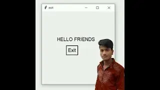 How to create exit button in python tkinter? || how to create button in python GUI?