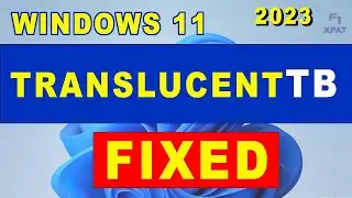 How to fix windows translucent task bar not working.