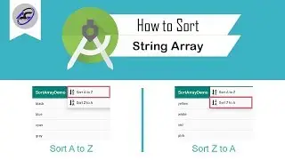 How to Sort String Array in Android Studio | SortStringArray | Android Coding