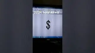 Dollar sign currency symbol