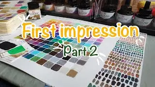 Ecoline liquid watercolors - mixing colours - mixing chart