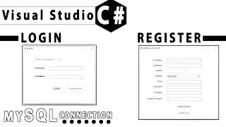 C# Login Form, Register Form, SQL Database, SQL Connection using XAMPP