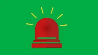 Alarm, red, robbery, siren Green Screen