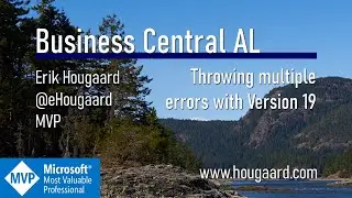 Throwing multiple errors with Business Central AL version 19.