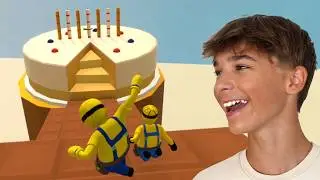 MINIONS HAVING A CAKE PARTY in HUMAN FALL FLAT
