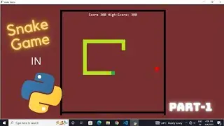 Python snake game tutorial (part - 1) Making the game screen and snake