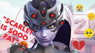 console overwatch player gets bullied by TOXIC pc players 😔💔 + Widowmaker Montage