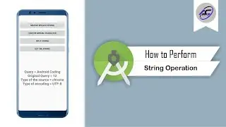 How to Perform String Operation in Android Studio | StringOperation | Android Coding