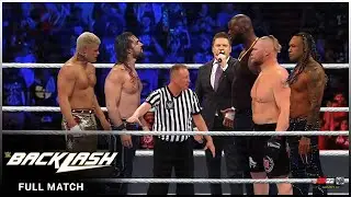 FULL MATCH — Brock Lesnar, Omos & Damien Priest vs. vs. Seth Rollins, Cody Rhodes and Bad Bunny