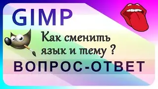 1. Как сменить язык и тему в GIMP.