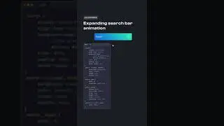 Expanding Search bar effect with CSS