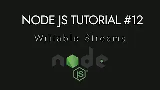 Node.js Crash Course Tutorial #12 - Writable Streams