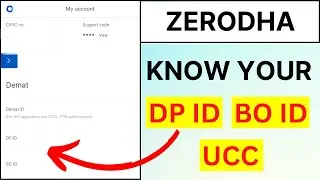 What is BOID, DPID, UCC in Zerodha | How to Get DPID And Client ID in Zerodha