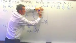 Curl of a vector field (ex. no.2): Vector calculus