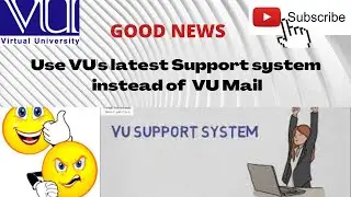 STOP using vu mail | Use VU support System instead of VU mail | How to use vu support system ?