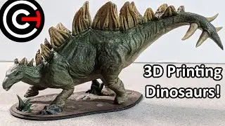 3D Printed Stegosaurus! | ZBrush, Elegoo Saturn, Painted