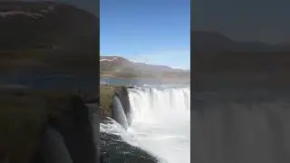 Waterfall of the gods in ICELAND