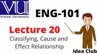 Eng101 lesson 20| Eng101 Lecture20 | Eng101 VU Short lectures | Idea Club | Arsalan Ali