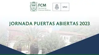 Jornada Puertas Abiertas FMC UNC 2023