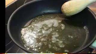 Qizib turgan yogda ovqat qilish