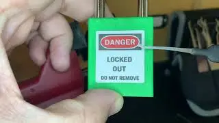 How to Pick Slider Locks - Generic Slider Padlock LOTO Picked Open #LotoLockTuesday