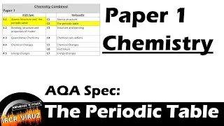 AQA Paper 1: Chemistry - The Periodic Table