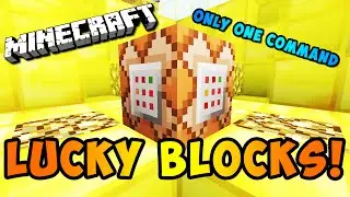 NO MOD LUCKY BLOCKS! (Minecraft Only One Command)