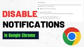 How to Disable Notifications in Google Chrome
