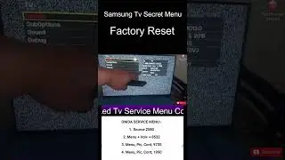 Samsung Tv Service Menu Code #shorts #youtubeshorts