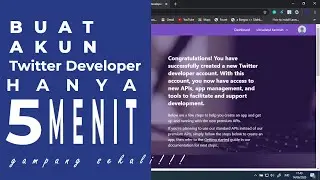 Buat Akun Developer Twitter Hanya 5 Menit # Gampang banget !!!