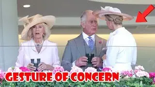 Duchess Sophie displays 'gesture of concern' towards King Charles at Royal Ascot