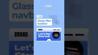 ✨ Glassmorphic Navbar with JavaScript! 💻🔥 | Smooth & Modern UI 🚀 
