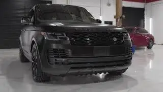 Range Rover Wrapped In Satin Black