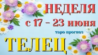 ТЕЛЕЦ 🌷🌷🌷 НЕДЕЛЯ с 17 - 23 ИЮНЯ 2024 года Таро Прогноз ГОРОСКОП Angel Tarot