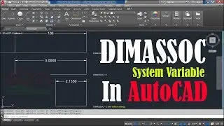 شرح DIMASSOC system variable و دوره في التحكم في طبيعة الأبعاد على برنامج AutoCAD