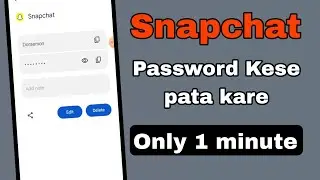 Snapchat Ka Password Kaise Pata Kare | How to Know Snapchat Password (2024)