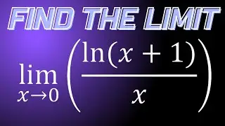 Limit of ln(x+1)/x as x approaches 0