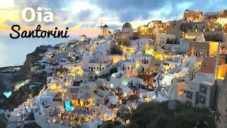 [4K] 🇬🇷 Walking tour of Oia, Santorini, Greece💙(Day & Night), Romantic Sunset at Oia castle / 2024