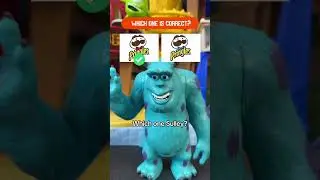 Which one is the correct, Sulley? Choose the correct company LOGO with Sulley from Monsters INC