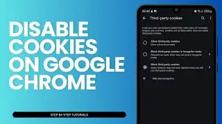How To Disable Cookies On Google Chrome