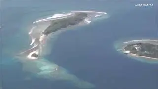 Посадка на Мальдивы. Landing in the Maldives.