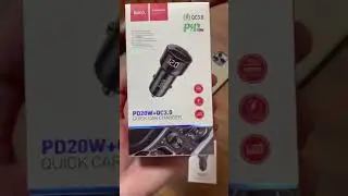 Автомобильное зарядное устройство Hoco Z42 Light Road с выходами USB QC3.0 18W